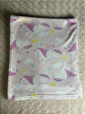 Parent's Choice Unicorn Pegasus Baby Blanket Pink Purple Rainbow Stars Clouds